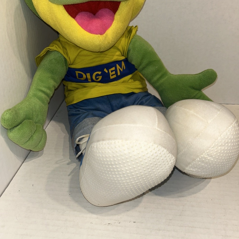 Dig Em Green Frog XL 28" Plush Honey Smacks Cereal 2008 Kellogg's Brands Toy - Picture 3 of 4